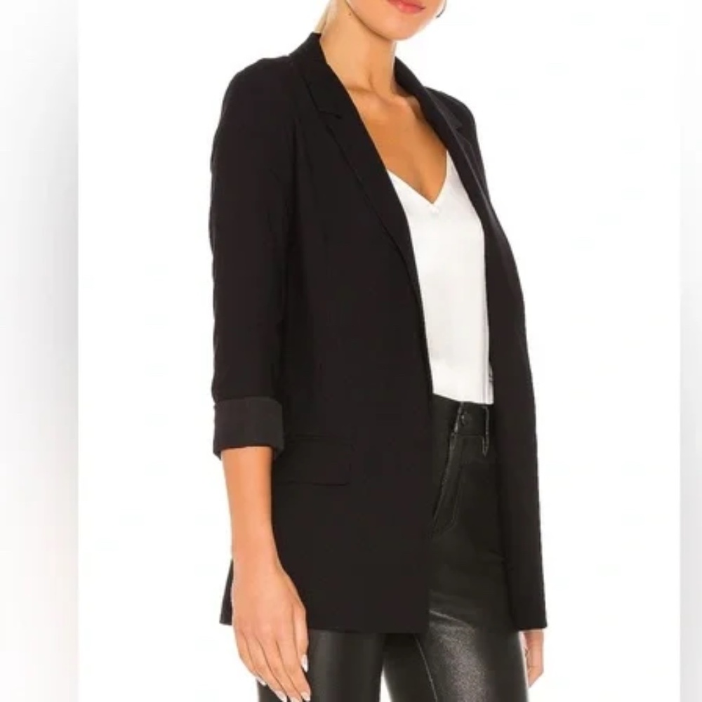 All Saints Black Aleida Jersey Blazer
